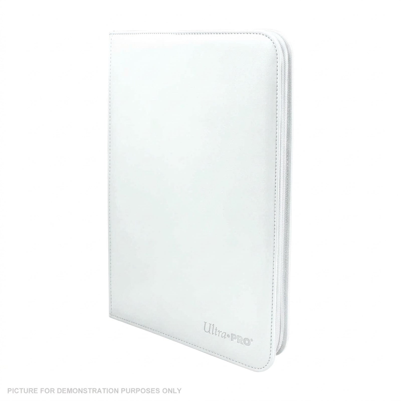 Ultra Pro VIVID 9-Pocket Zippered PRO Binder - WHITE